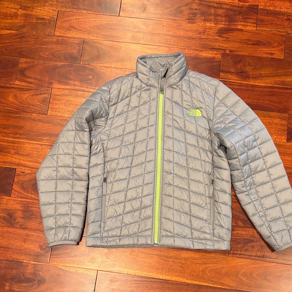 The North Face Kids Gray Puffer Thermoball Jacket